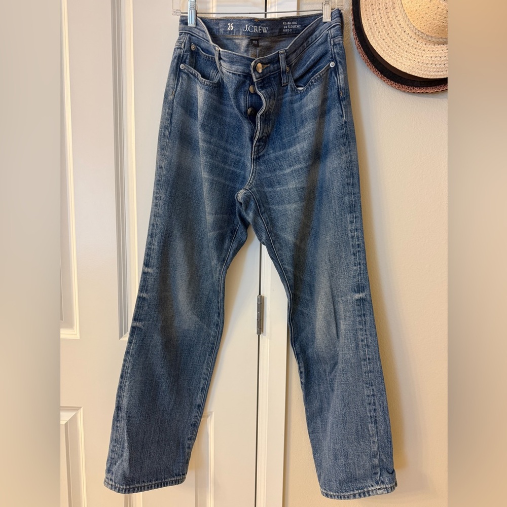 J. Crew Women’s Faded Blue Slouchy fit size 26